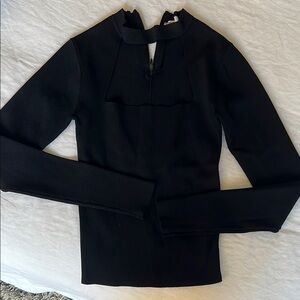 Zara Black Cutout Top